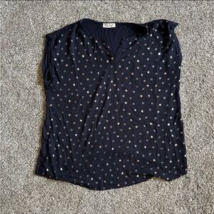 Black and Bronze Maternity Top